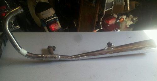 91 honda nighthawk cb 250 - exhaust pipe header muffler - left - great shape!!!