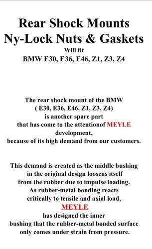 Bmw E36 Meyle Hd Rear Shock Mounts, US $40.00, image 2