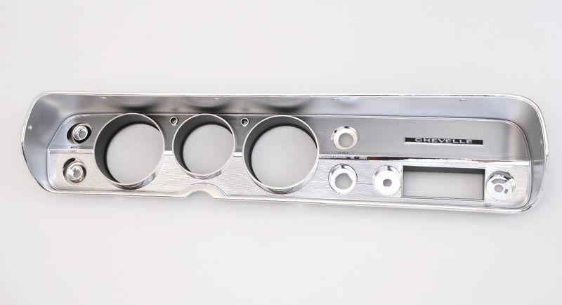 65 1965 CHEVELLE EL CAMINO CHROME DASH BEZEL INSTRUMENT HOUSING G.M. RESTO , US $114.95, image 2