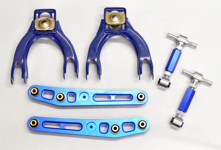 Purchase Honda Civic, Acura Integra Front & Rear Camber Kit & Lower Control Arms Blue in Chico