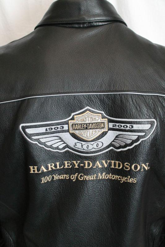 Harley Davidson 100th Anniversary Leather Jacket - Men's Large - EXCELLENT!!, US $475.00, image 4