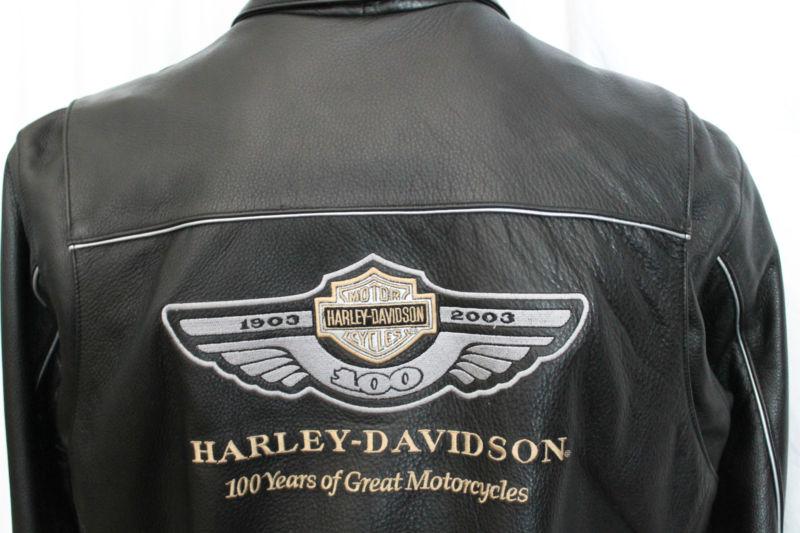 Harley Davidson 100th Anniversary Leather Jacket - Men's Large - EXCELLENT!!, US $475.00, image 11