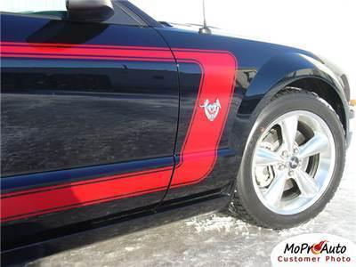 Fastback 1 mustang vinyl graphics - 3m pro grade stripes decal 2005 117