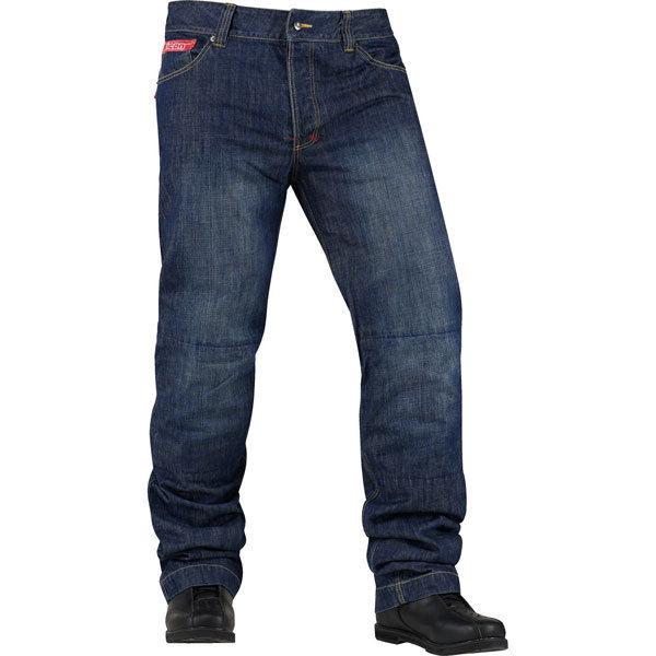 Blue w40 icon strongarm 2 riding pant