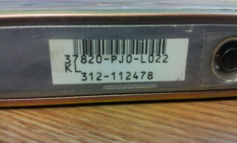 1988 89 1990 honda accord ecm ecu 37820-pj0-l022 works good manual