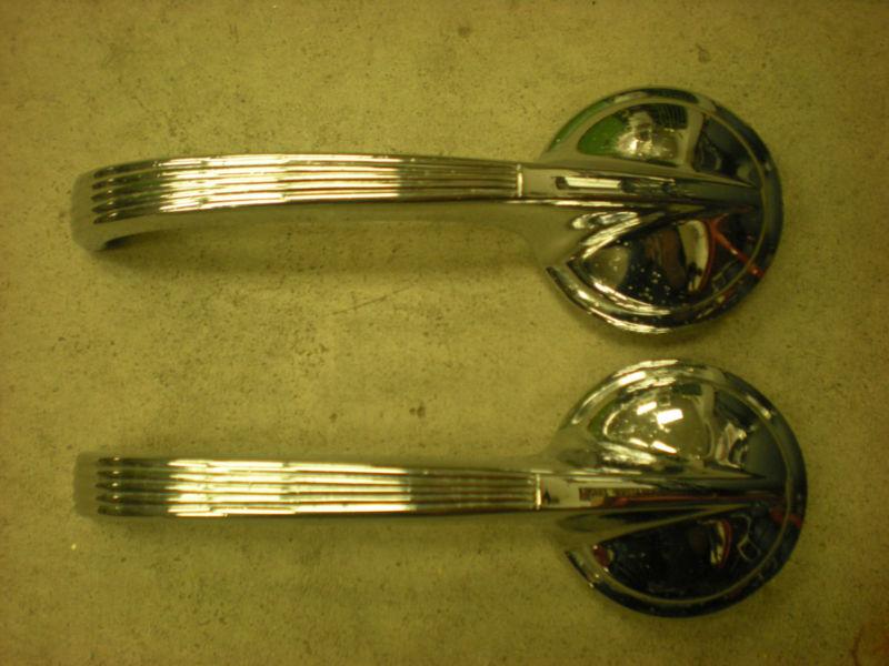 1955-1957 chevrolet chevy interior inside door handles pair 161018 original