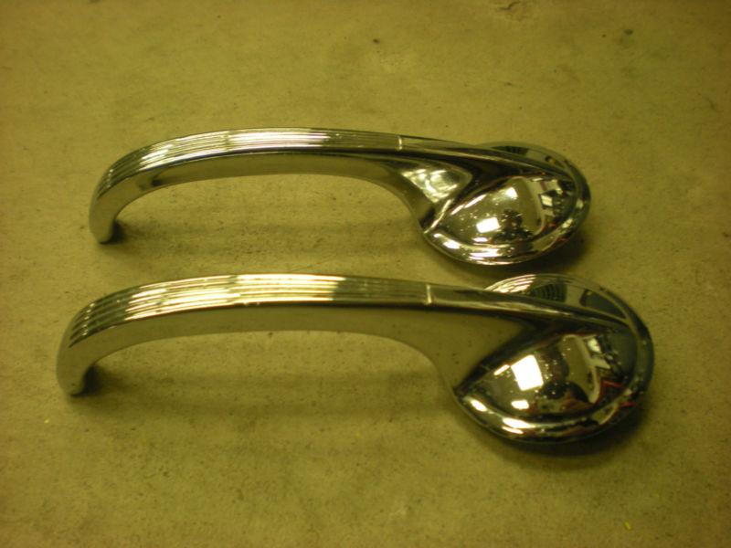 1955-1957 Chevrolet Chevy Interior Inside Door Handles Pair 161018 Original, US $14.00, image 2