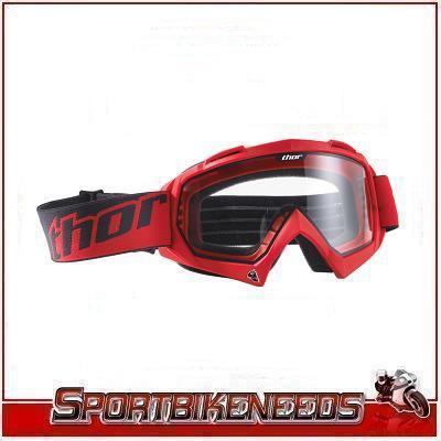 Thor youth enemy red black goggles new 