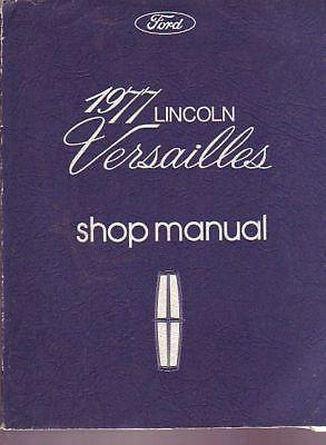 1977 lincoln versailles factory shop service manual