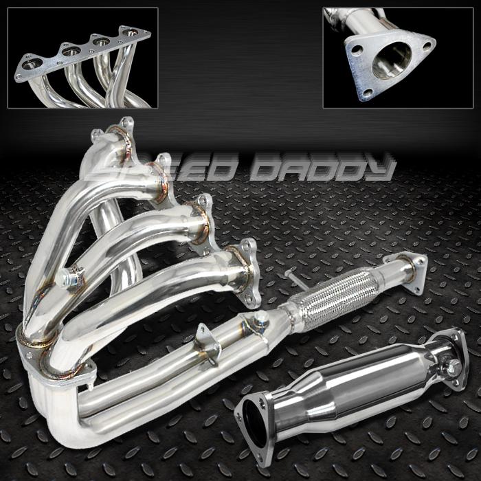 4-2-1 racing header manifold+exhaust pipe 90-93 accord 2.2l f22a 2-/4-dr cb1-cb4
