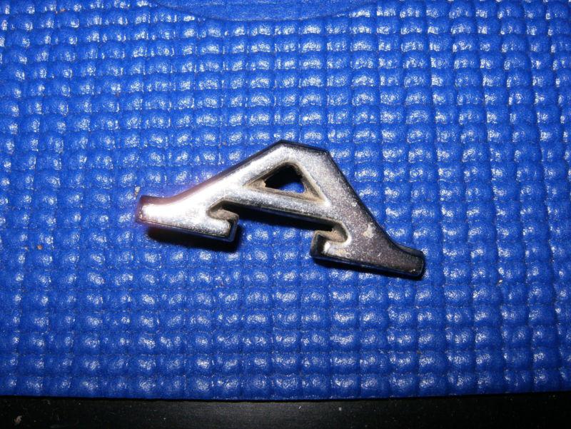 1967 ford galaxie letter "a" emblem quarter badge original