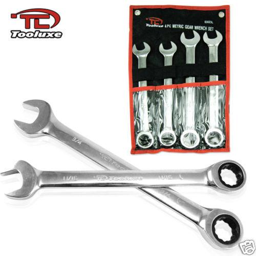 Jumbo 4pc mm ratchet auto wrench automotive tool ratcheting wrenches set 