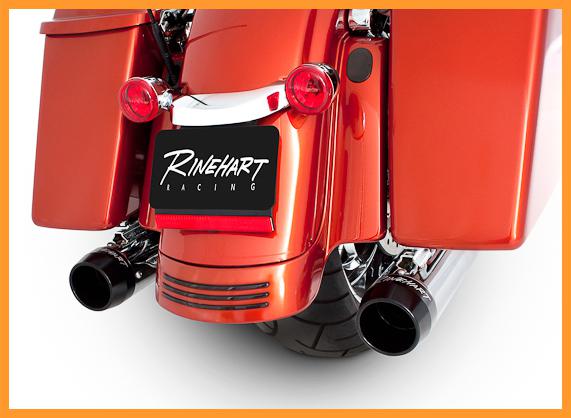 Rinehart 3.5 inch slip on mufflers 500-0100 for 1995-2013 harley touring models