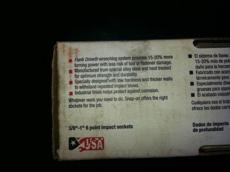 Snap-on 11 piece 1/2
