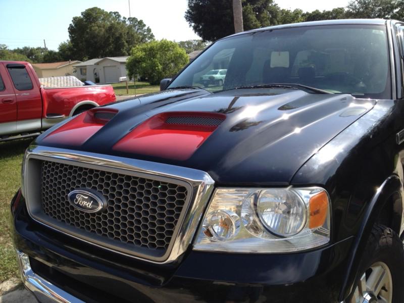 Buy Ford F150 Ram Air Funct Dual Scoop Truck Hood 20042008 No Reserve