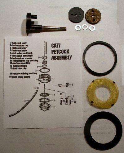 Vintage honda motorcycle petcock kit ca72/77 dream 305