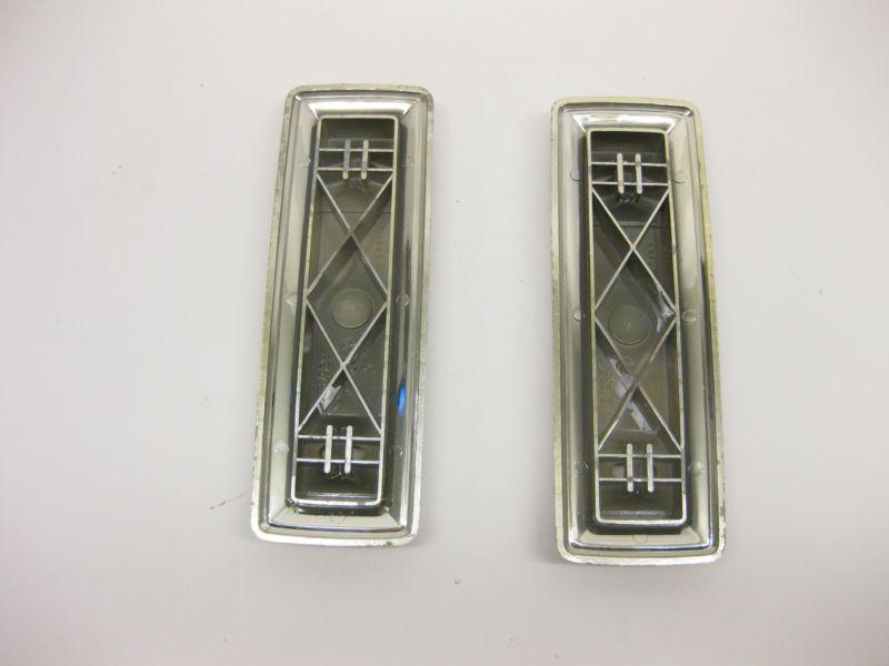 1966 67 68 1969 79 71 DODGE PLYMOUTH ARM REST DOOR TRIM CHROME HOUSING GOOD PAIR, US $21.39, image 2