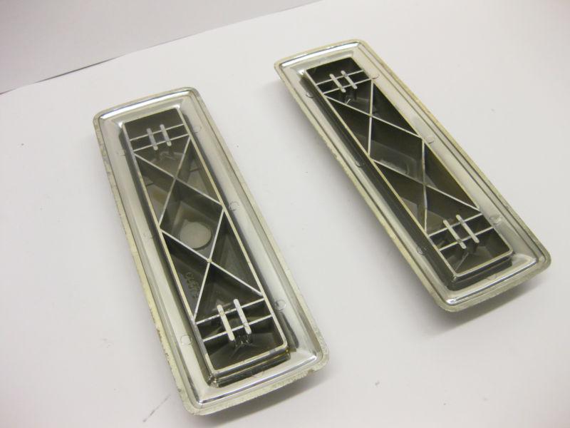 1966 67 68 1969 79 71 DODGE PLYMOUTH ARM REST DOOR TRIM CHROME HOUSING GOOD PAIR, US $21.39, image 3