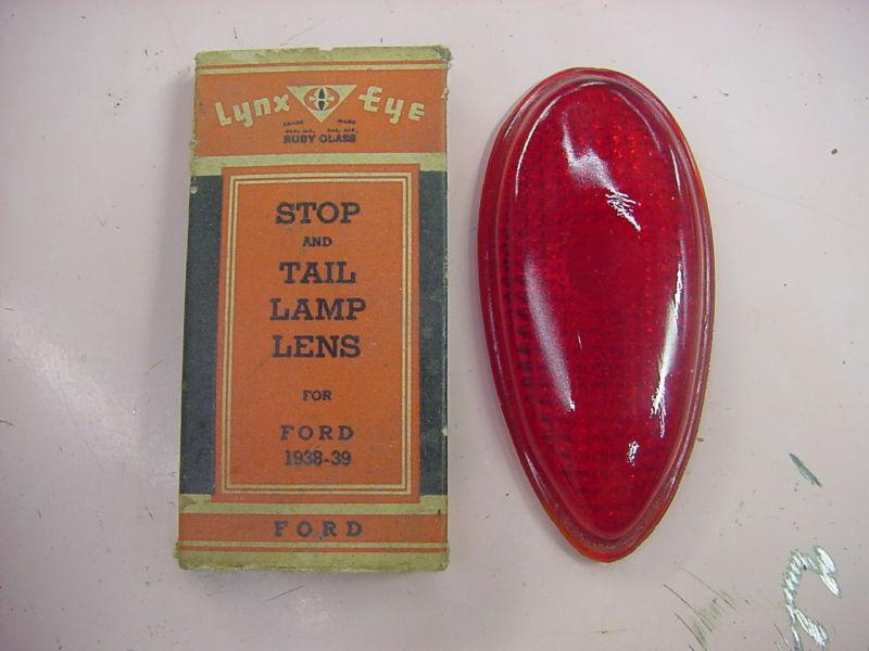 Nos 1938 1939 ford tail light lense