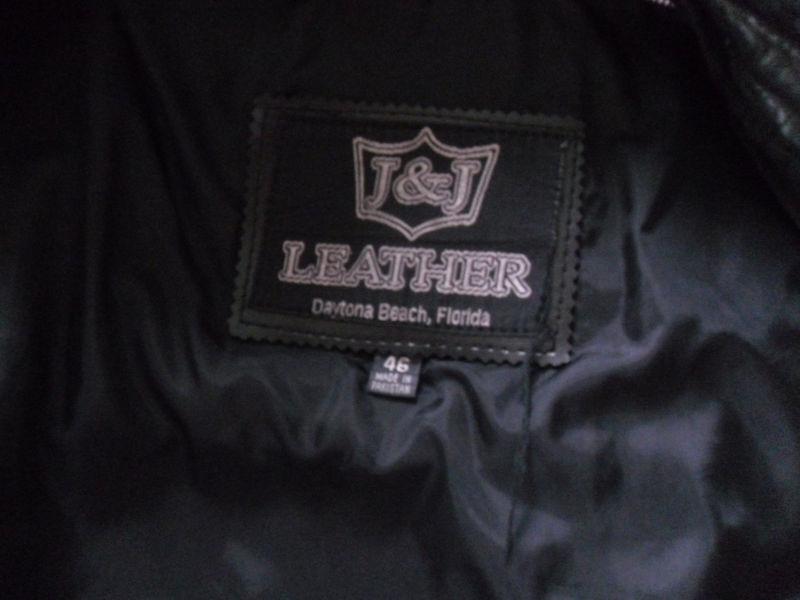 Harley-Davidson Black Leather Jacket w Airbrush Design, US $70.00, image 3