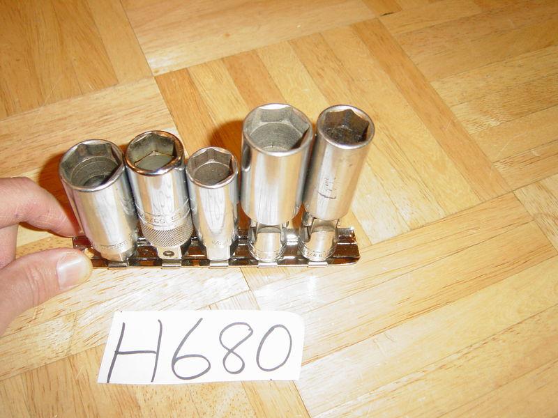 SNAP ON TOOLS 5 PIECE 3/8 DRIVE SAE. ASSORTED SWIVEL & SPARK PLUG SOCKETS, US $128.99, image 6