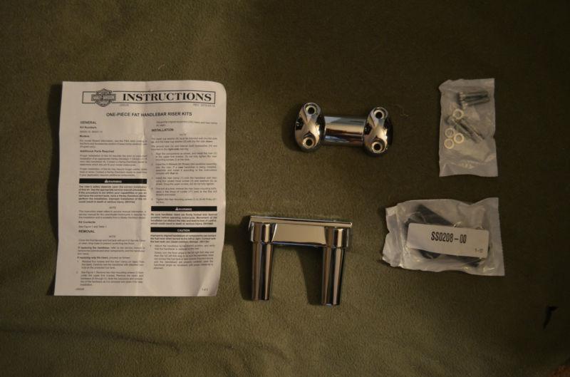 Harley davidson fat riser kit - chrome 56929-10