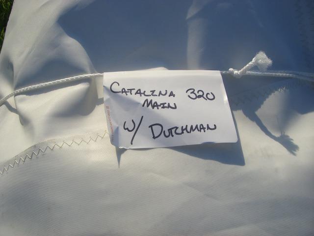 Catalina 320 mainsail fully battened dutchman flaking