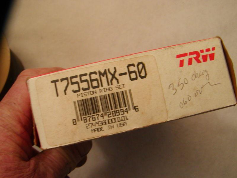  chevy mopar  327 350 351 360 trw piston rings  t7556mx .060