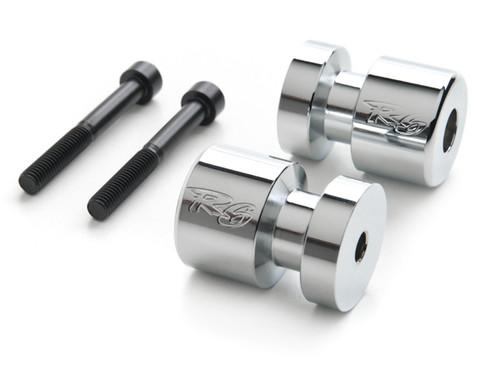 R6 logo chrome swingarm spool sliders for yamaha fzs1000 fz1 2004-2008