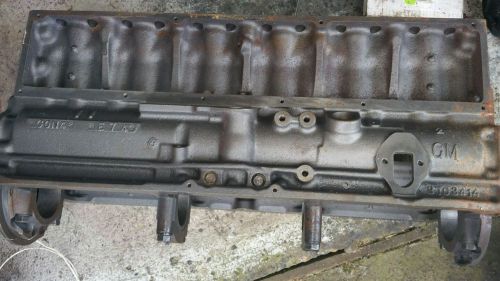 Chevy 261 block 1954,55 first series rough bore 77 over, block drilled for car.