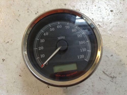 Harley 2008-13 xl sportster oem 4" speedometer mph, calibrated miles 3,755