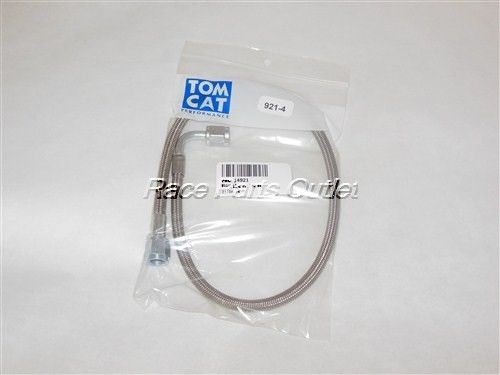 Stainless steel braided brake line 21" 90° degree #4