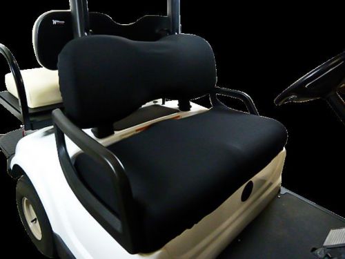 Golf cart seat slip-on seat cover black -  made in usa