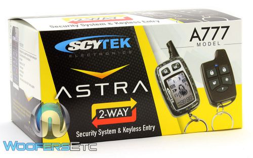 Scytek full car alarm complete astra 777 pager remote 2way security lcd astra777