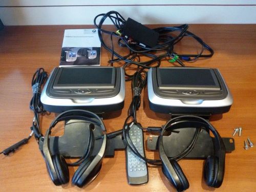 E71 x6 e70 x5 rear dual screen dvd entertainment system (rear monitors)