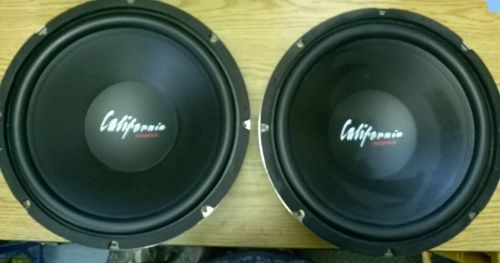 Profile usa cx12 pair lot of 2 california 350w 4ohm 12" subwoofers new