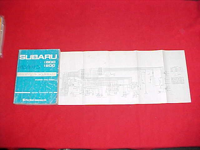 1981 subaru 1600 1800 original shop service repair manual w/ wiring diagrams 81