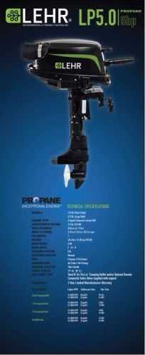 Lehr propane outboard engine motor 5 hp excellent shape short shaft