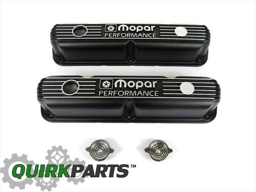 Mopar performance 318 340 360 stock height cast aluminum valve cover oem new