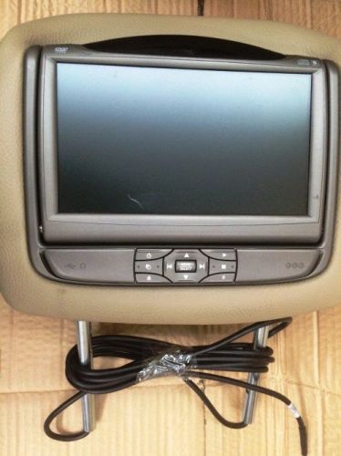 Car headrest with 7'' monitor