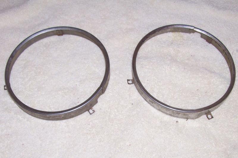 Vintage headlight trim rings car truck vw old antique chevy ford 1950s 60 bezel