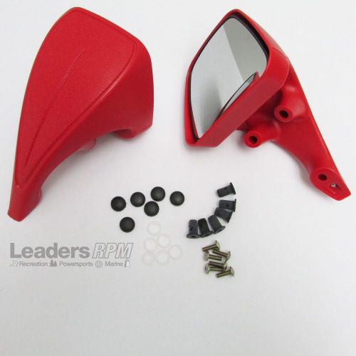 Arctic cat new oem windshield mounted mirror kit pair red 2639-165 z zr zr zrt +