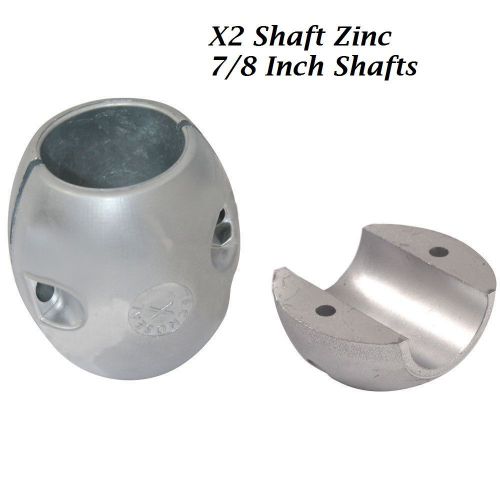 X2 shaft zinc anode - zinc - 7/8&#034; shaft diameter military grade zinc