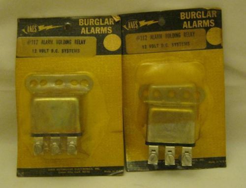 Pair vintage nos anes  burglar alarm r12 alarm holding relay 12v dc made in usa