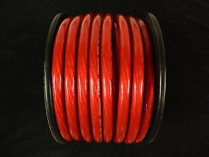 0 gauge wire 15 ft red 1/0 awg power ground cable stranded automotive car audio