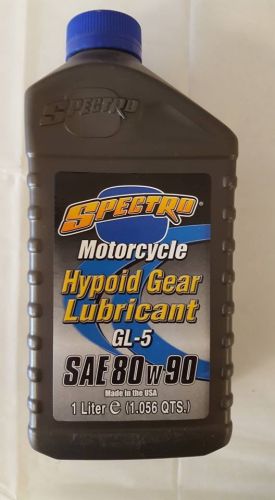 Spectro motorcycle hypoid gear lubricant oil gl-5 rated sae 80w90 1 liter
