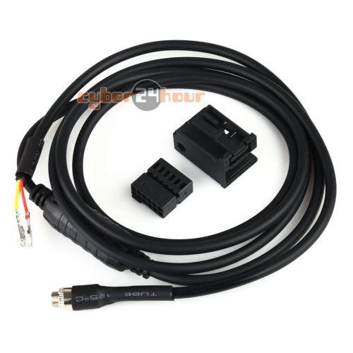 Diy aux auxiliary wire 3.5mm female audio music cable for bmw e60 e63 5 6 series