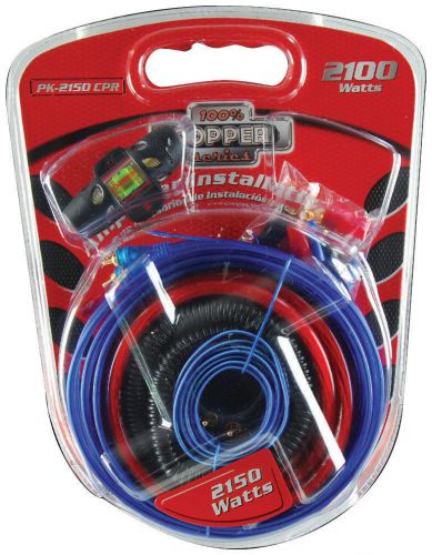 Copper installation kit 4 ga. audiopipe pk2150cpr amplifier kit
