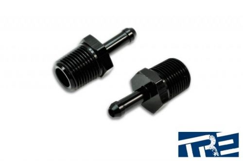 Treadstone performance 3/8" npt to1/4" barb straight fitting acc-bv-3814blk