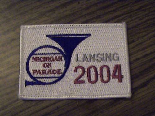 Michigan on parade,lansing 2004 ,rare collectible patch